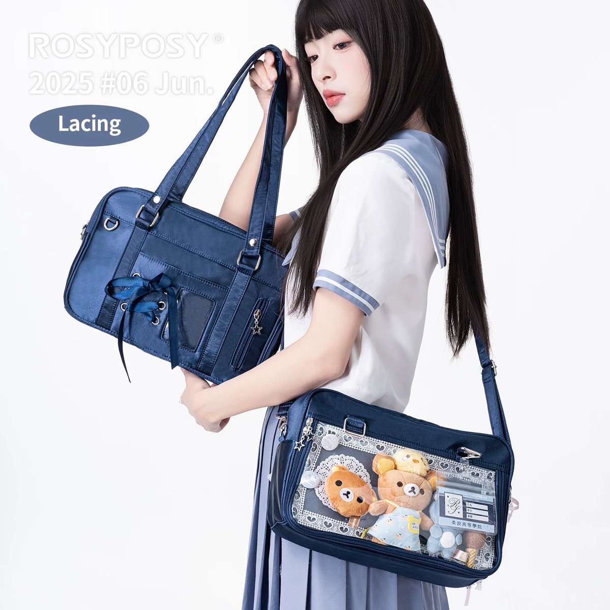 jkスクバ お取り寄せ】【Rosyposy】JKスクバ風痛バッグ【3色】 | はれあめ