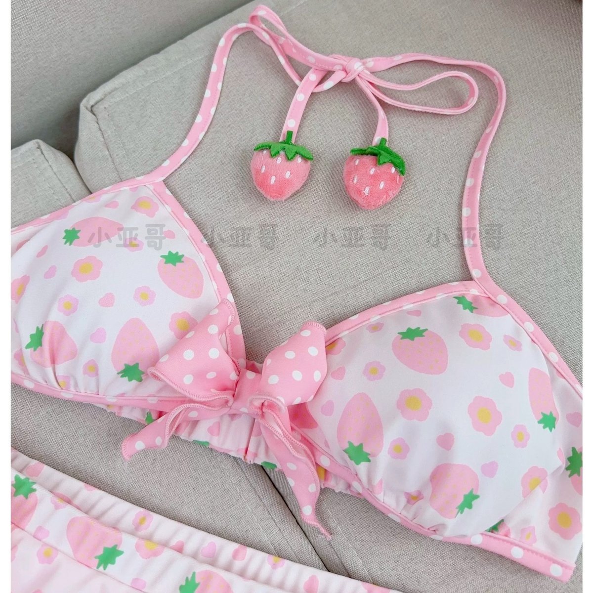 お取り寄せ/即納品】【小亚哥】いちごみるくビキニ | はれあめ