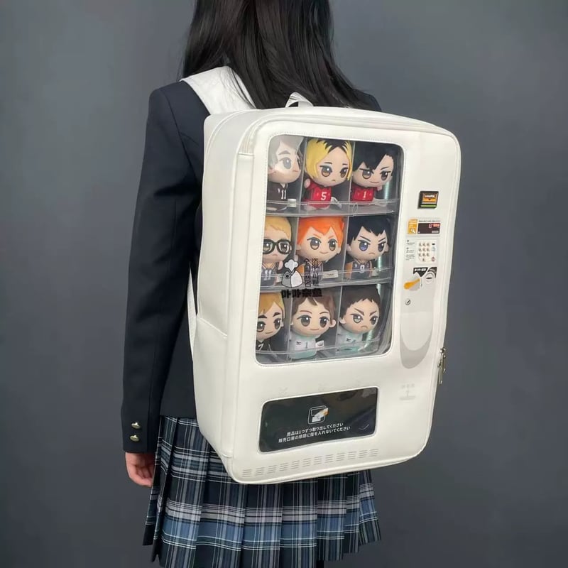 卟卟杂鱼　正規品　自販機型リュック　黒　痛バ　痛リュック お取り寄せ/即納品】【卟卟杂鱼】大容量！！自販機型痛リュック【2色