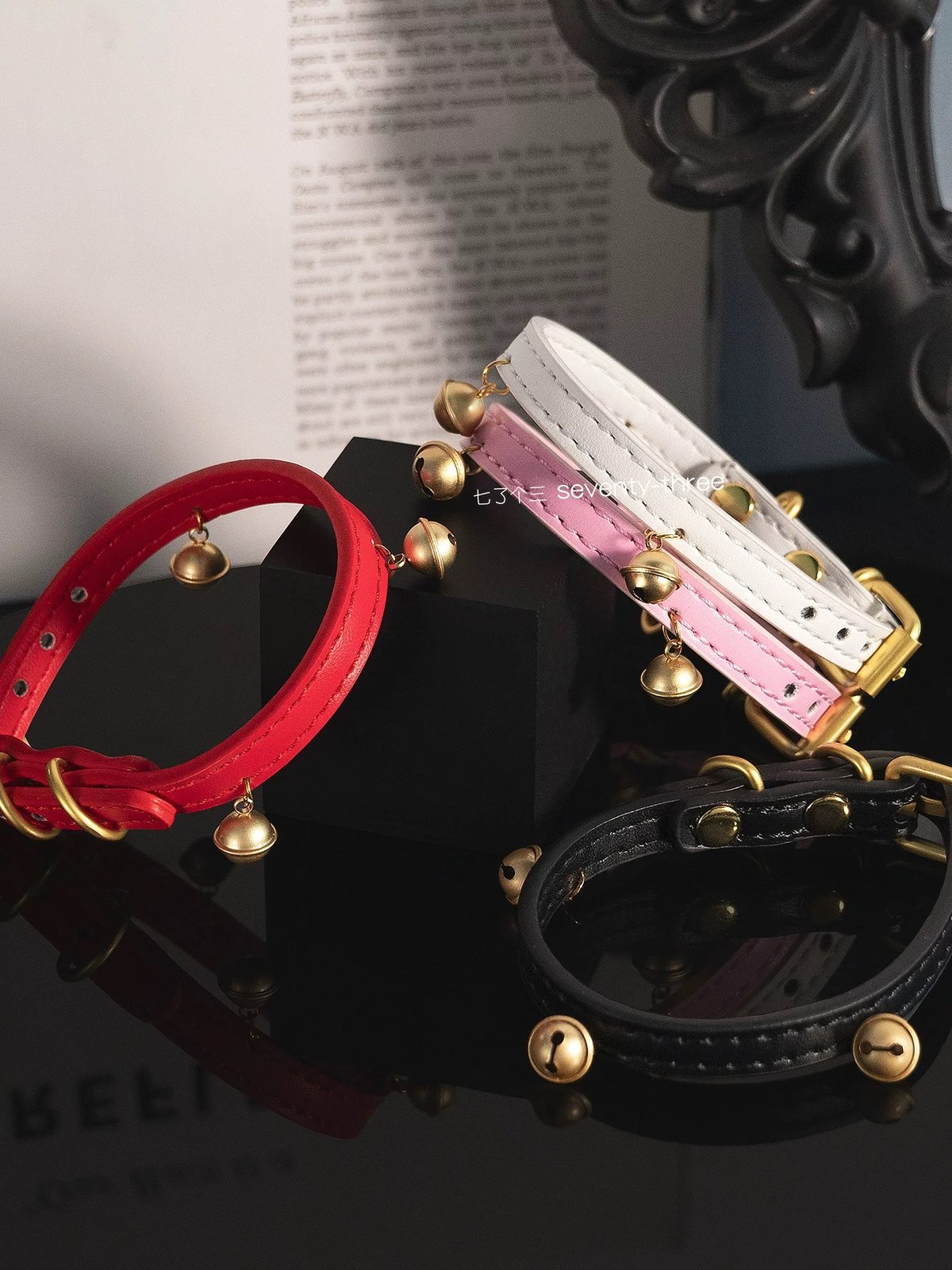 73】鈴付き合皮チョーカー【4色】 | はれあめ