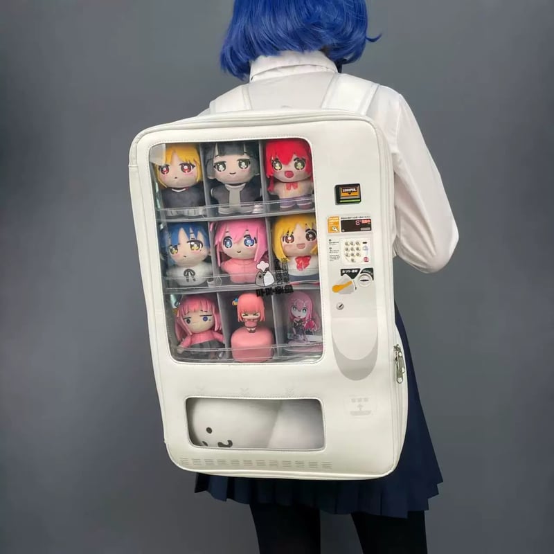 お取り寄せ/即納品】【卟卟杂鱼】大容量！！自販機型痛リュック【2色