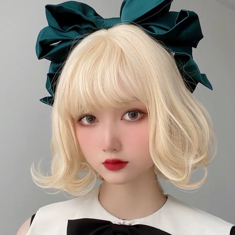 人间碎片】ワイヤー入りビッグリボンカチューシャ【9色】 | はれあめ 