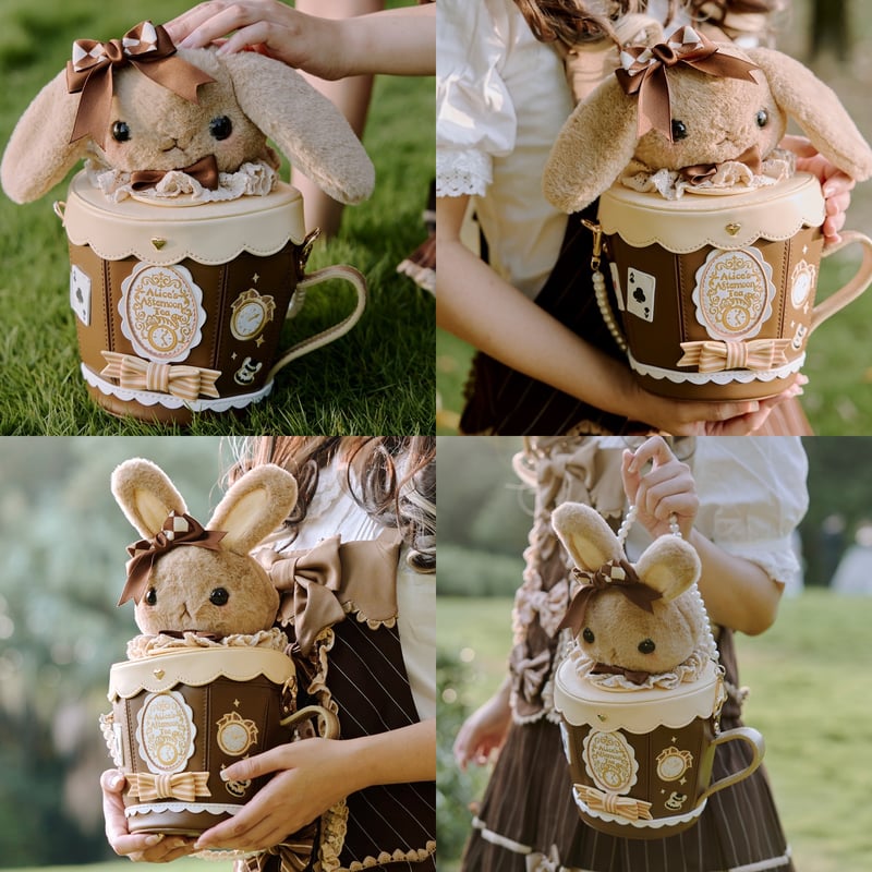 お取り寄せ】【YuniFairy】ティーカップうさぎポシェット【5色 お取り寄せ】【YuniFairy】ティーカップうさぎポシェット【5色