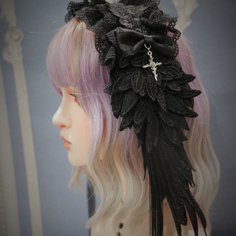 Rosethorn】天使の羽根ヘッドドレス【2色】 | はれあめ