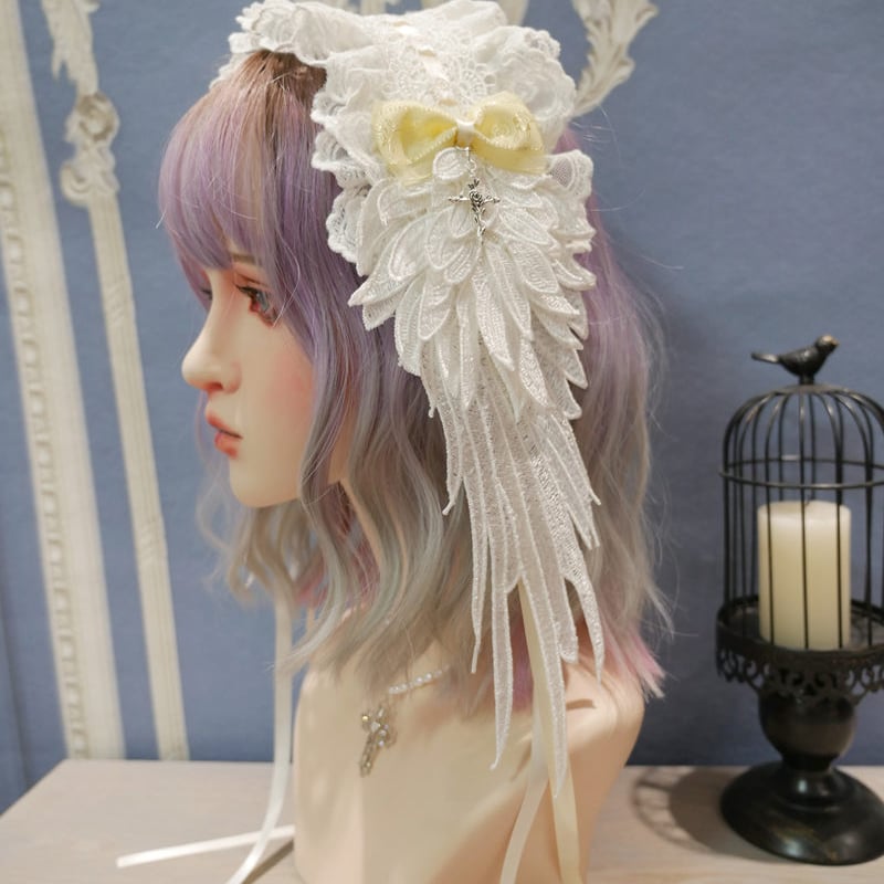 Rosethorn】天使の羽根ヘッドドレス【2色】 | はれあめ