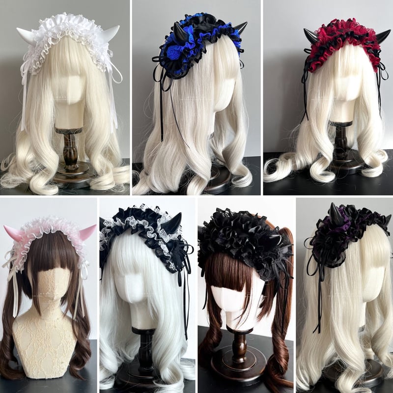お取り寄せ】悪魔の角ヘッドドレス【8色】 | はれあめ