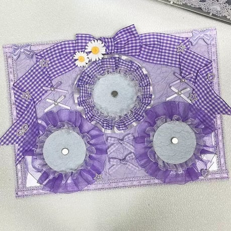 【トトHandmade】ギンガムチェックリボン痛バベースシート【5色】