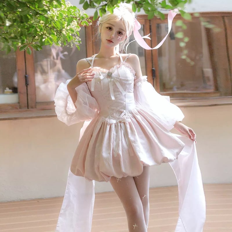 お伽話の世界。フラワー ドレス ゜・*:.。 お取り寄せ/即納品】フラワーフェアリードレスフルセット | はれあめ