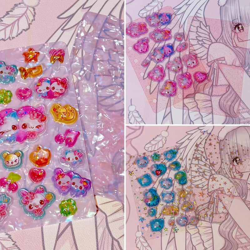 ミニ6穴手帳用キラキラビニールリフィル10枚【3種類】 | はれあめ