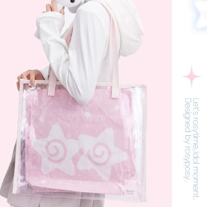 お取り寄せ】【Rosyposy】大容量！うちわもすっぽり痛バッグ【5色