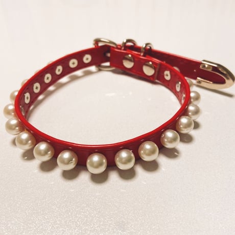 【BAY】パールレザーチョーカー【4色】