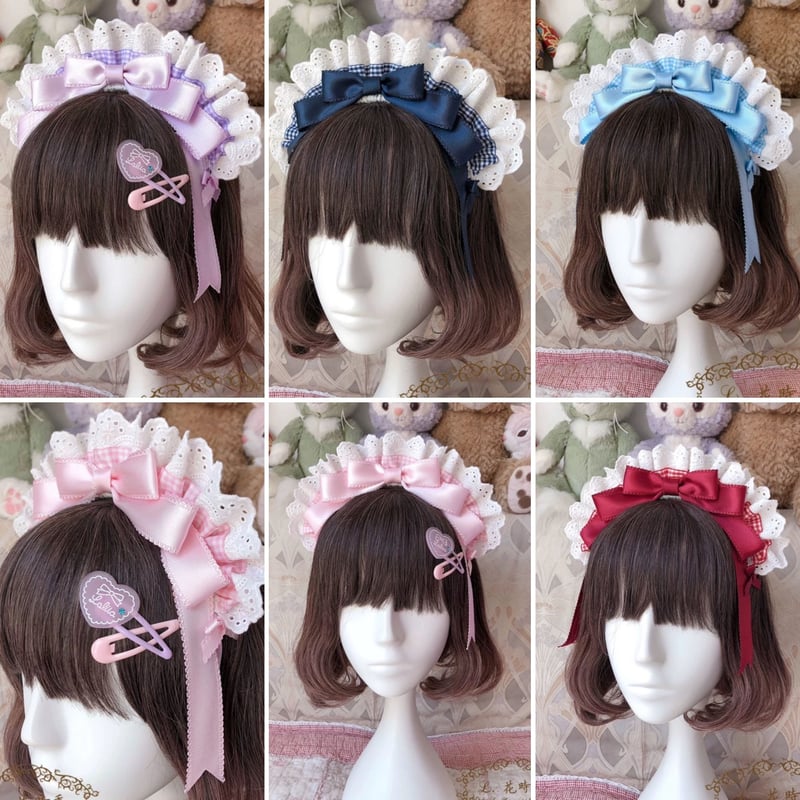 お取り寄せ】【L.花時季】ロングリボンメイドカチューシャ | はれあめ