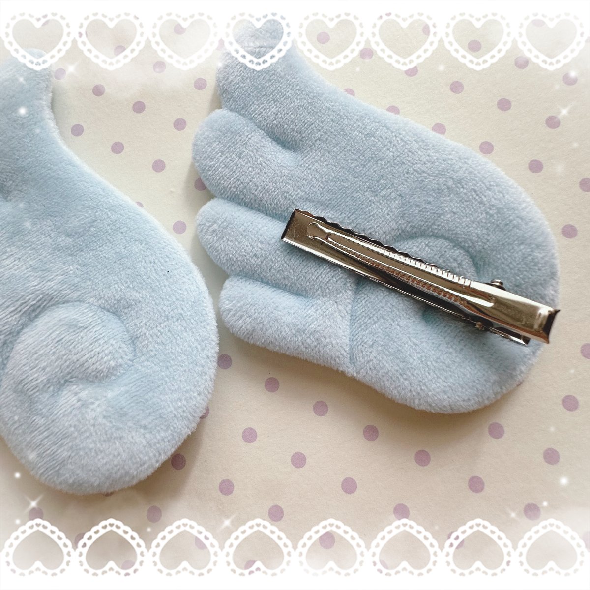 お取り寄せ】大きなふわふわ天使の羽根ヘアピン左右【4色】 | はれあめ