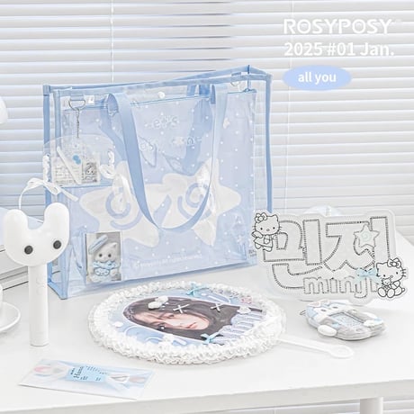 【Rosyposy】大容量！うちわもすっぽり痛バッグ【5色】