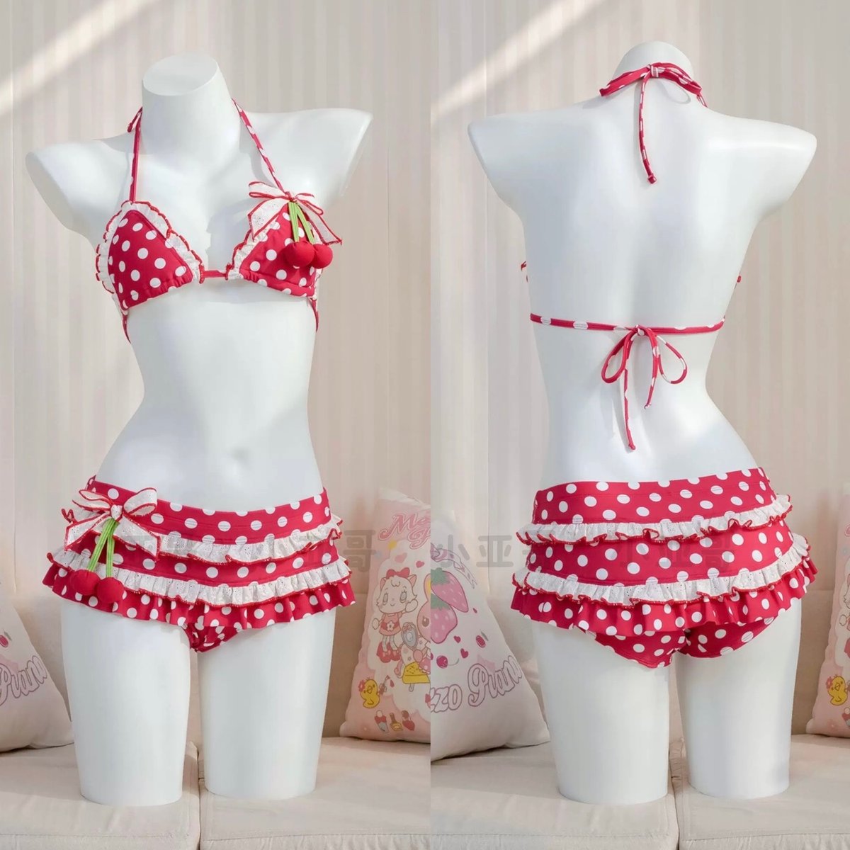 ビキニ丸 お取り寄せ】【小亚哥】さくらんぼちゃんビキニ | はれあめ