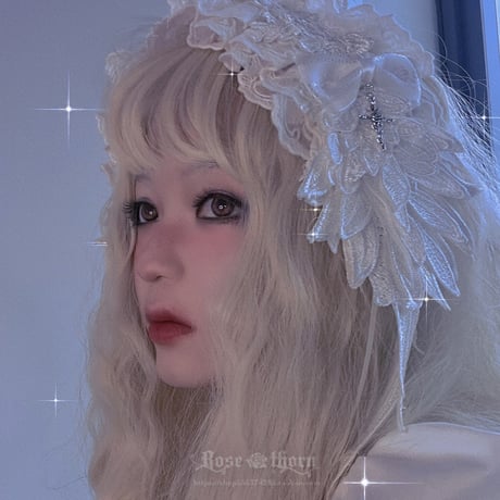 【Rosethorn】天使の羽根ヘッドドレス【2色】