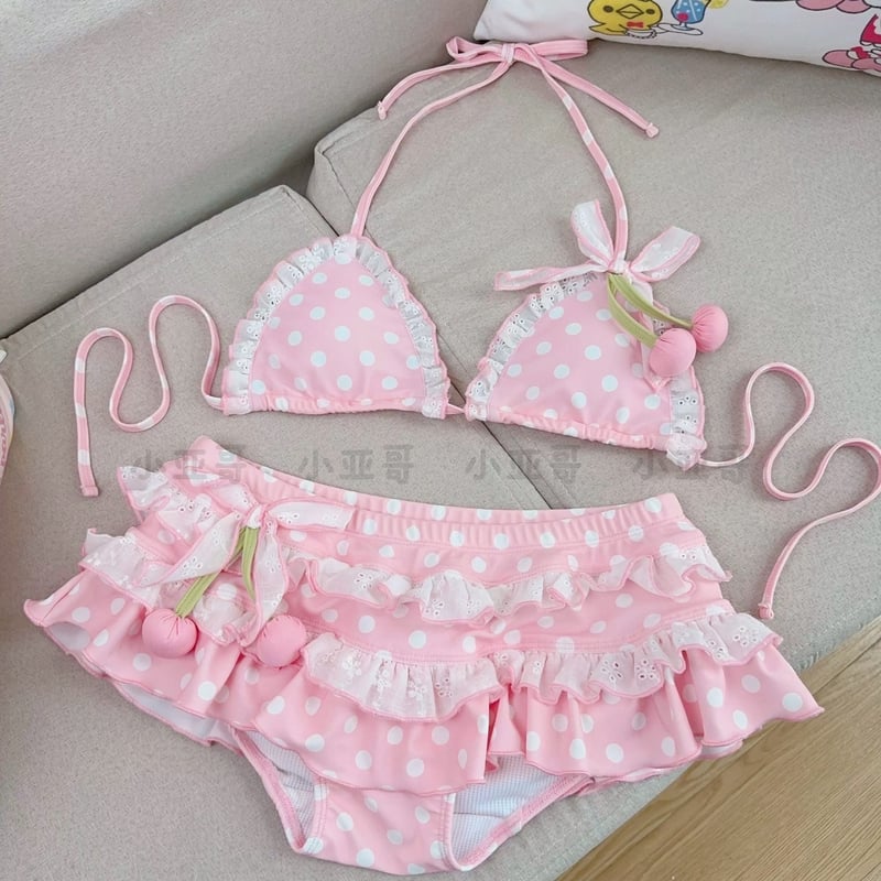 専用♥みかん❤超極暖Ｗボア⭐特大ブランケット⭐ピンクみるく お取り寄せ】【小亚哥】さくらんぼみるくビキニ | はれあめ