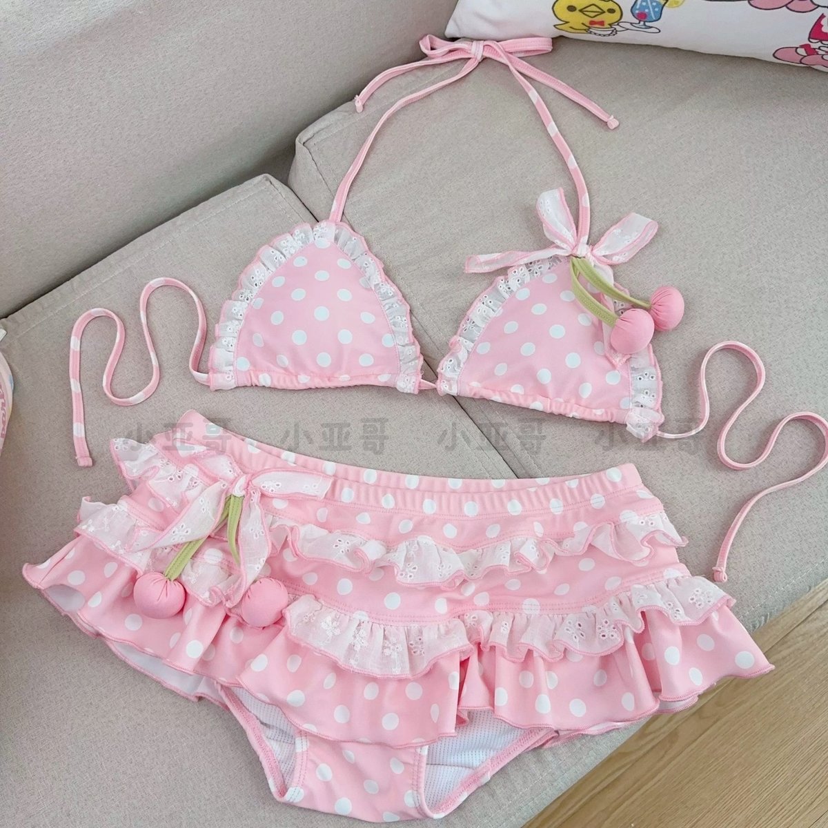 お取り寄せ】【小亚哥】さくらんぼみるくビキニ | はれあめ