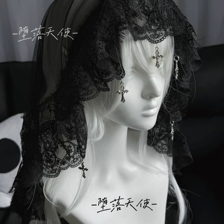 【堕落天使】十字架ベール【2色】