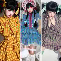 マリアピピ ❤️リボンレースパニエ sugar × Angel R ビッグリボンパールビジューパターンワン