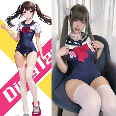 【お取り寄せ】【得体社】二次元ばんそこスク水