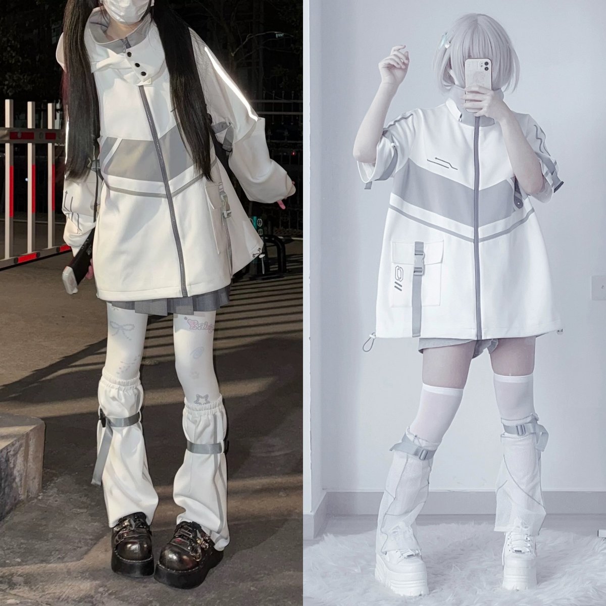 お取り寄せ】【小兔绒印刷机】2wayサイバージャージ+レッグ お取り寄せ】【小兔绒印刷机】2wayサイバージャージ+レッグ