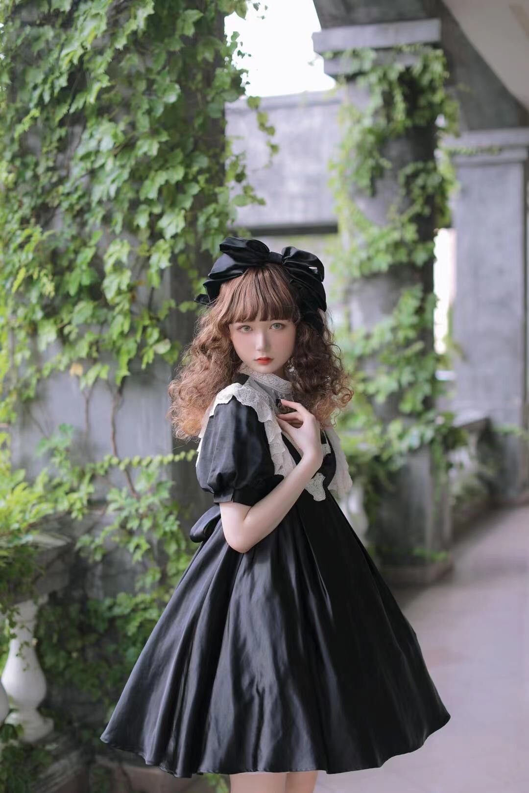 ディムモアール 特大リボンカチューシャ DimMoire【ディムモアール】特大リボンカチューシャ/Black