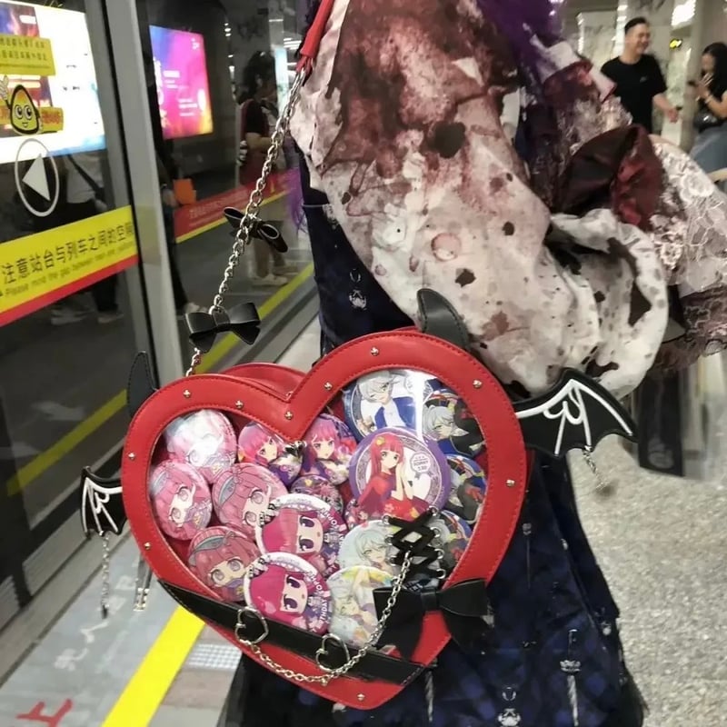 【ななもり。】2022にゅーいやー デフォルメ 80個 痛バ お取り寄せ】【Starry Vibe】デビルハート痛バ【4色】 | はれあめ