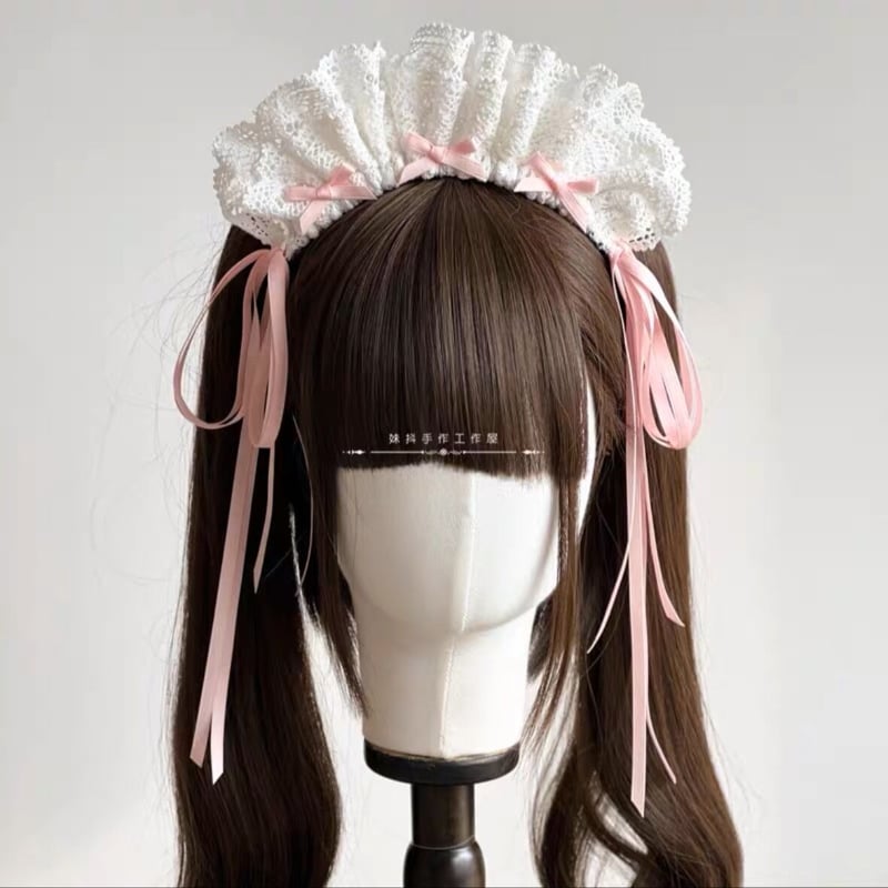 お取り寄せ】リボンリボンメイドカチューシャ【6色】 | はれあめ