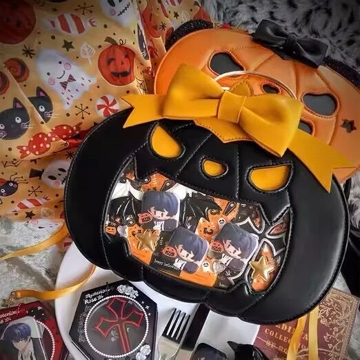 仲良しオバケ♡カボチャ 即納品/お取り寄せ】【IKUMA】おばけかぼちゃ痛バ【4色】 | はれあめ