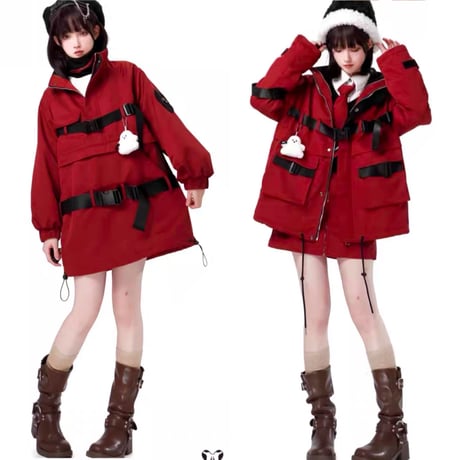 【お取り寄せ】【PINKSAVIOR】ウィンターレッドセットアップ