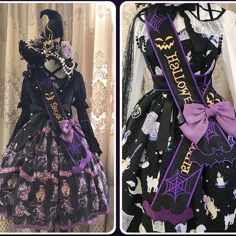 时之砂Lolita】ハロウィンおばけマルチエプロン | はれあめ