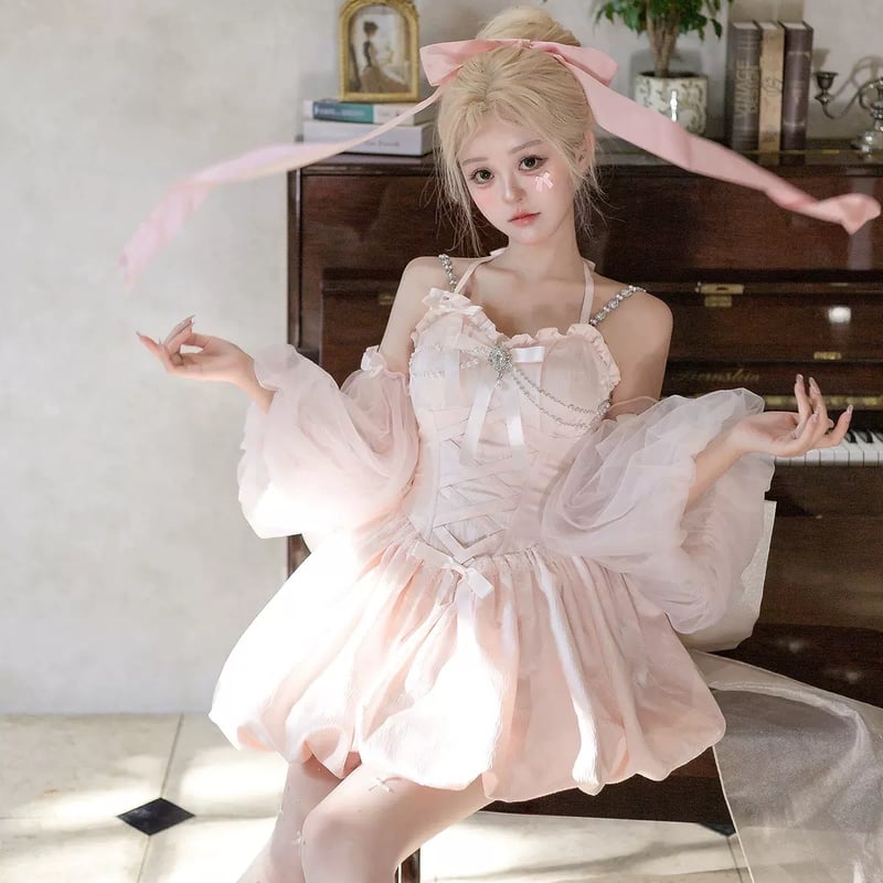 お伽話の世界。フラワー ドレス ゜・*:.。 お取り寄せ/即納品】フラワーフェアリードレスフルセット | はれあめ