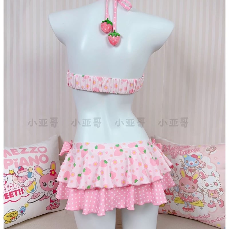 いちごみるく出品ページ お取り寄せ/即納品】【小亚哥】いちごみるくビキニ | はれあめ