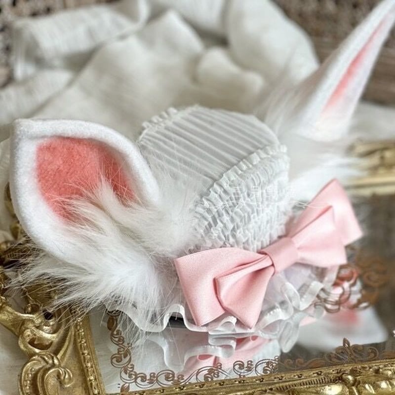 お取り寄せ】【三月野兔】うさみみミニハット【4色】 | はれあめ