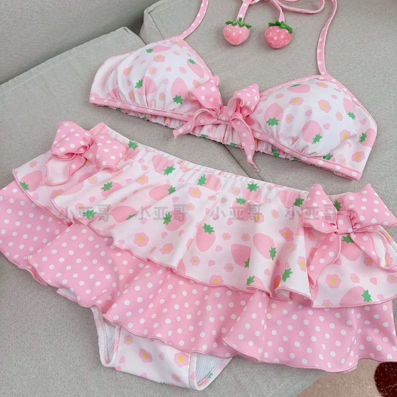 お取り寄せ/即納品】【小亚哥】いちごみるくビキニ | はれあめ