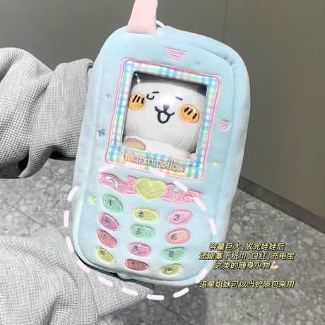 【marshmellow少女商店】リバーシブル携帯電話型ポーチ