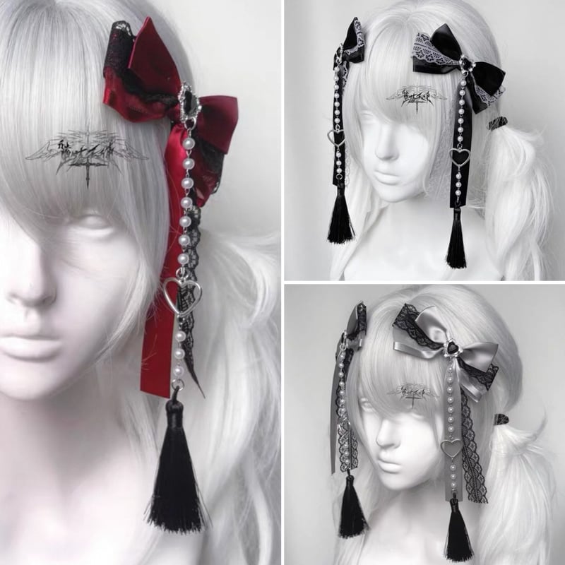 堕落天使】デコレーションツインテリボン【3色】 | はれあめ