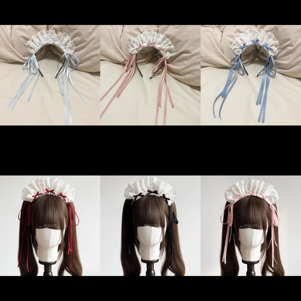 BABY メイドキャップ風カチューシャ　リボン　ハートチョコレート　ピンク Strawberry Sweetheart Cake Hearty JSK + Head Bow Set (2023