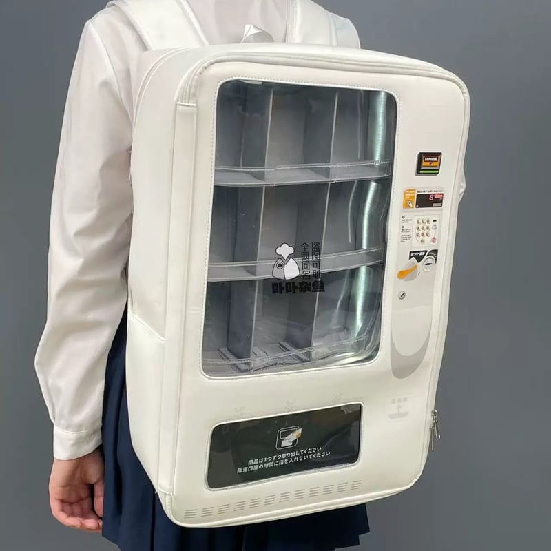 卟卟杂鱼　正規品　自販機型リュック　黒　痛バ　痛リュック お取り寄せ/即納品】【卟卟杂鱼】大容量！！自販機型痛リュック【2色