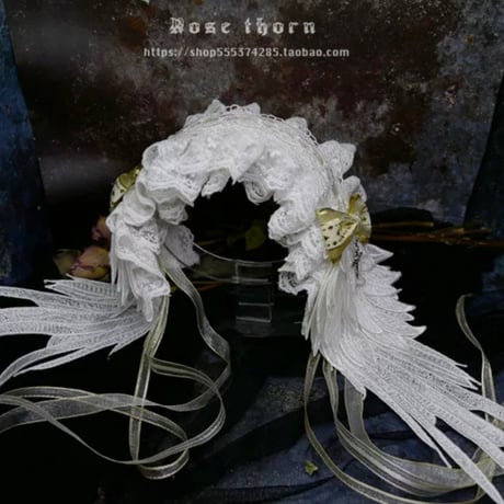 【Rosethorn】天使の羽根ヘッドドレス【2色】