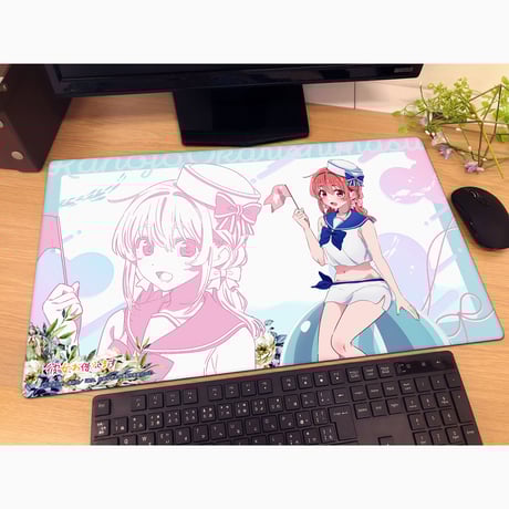 彼女、お借りします 描き下ろしラバーマット(桜沢墨/マリンセーラー水着)