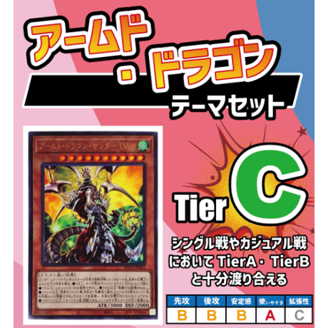 ★遊戯王OCG　アームド・ドラゴン（征竜型）デッキ・メインパーツセット