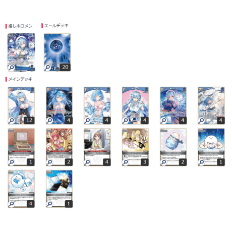 【ガチ構築】ホロライブOCG 青雪花ラミィ単 構築済みデッキ ☆ホロカオリジナル構築済みデッキ・青単：雪花ラミィ単 | Duel