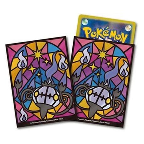 ■ポケモンカードゲーム オフィシャルデッキシールド シャンデラ32枚入り2個セット（合計64枚）■