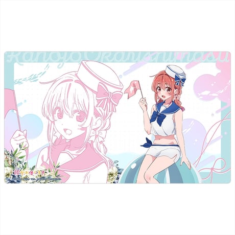 ★彼女、お借りします 描き下ろしラバーマット(桜沢墨/マリンセーラー水着)