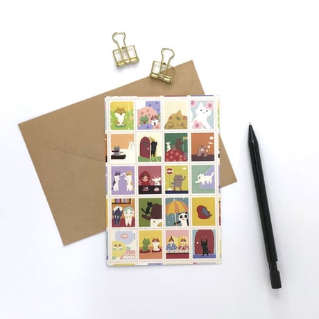 ポストカード「stamps」