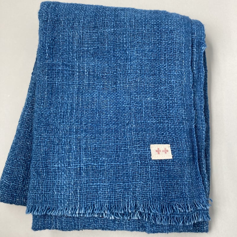 ブルキナファソ ヴィンテージ 藍染ストール 55×200cm ブルキナファソ