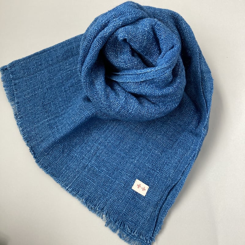 ブルキナファソ ヴィンテージ 藍染ストール 55×200cm ブルキナファソ ヴィンテージ 藍染ストール 55×200cm