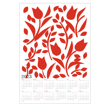 2023年版ポスターカレンダー /  Tulip AKA